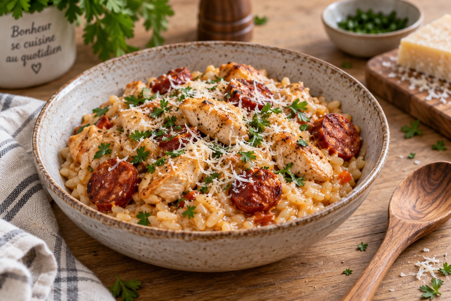 Risotto poulet chorizo au Cookeo : la recette et les bons réglages