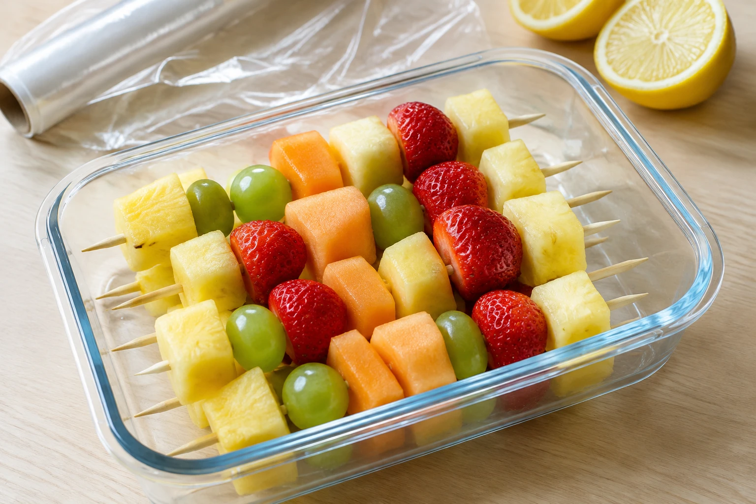 Préparer des brochettes de fruits à l&rsquo;avance sans les abîmer