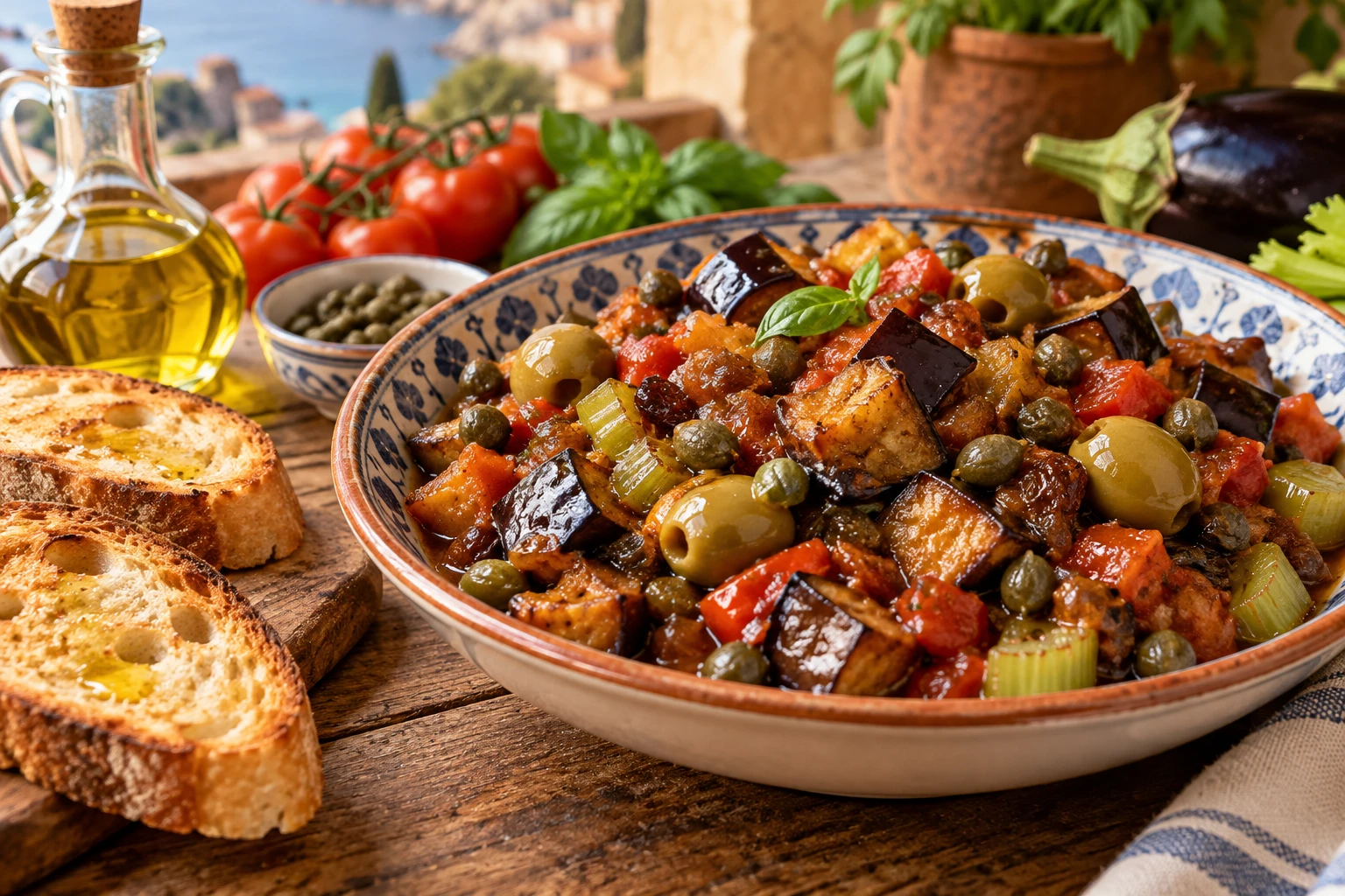 La caponata sicilienne de ma grand-mère, aigre-douce à souhait