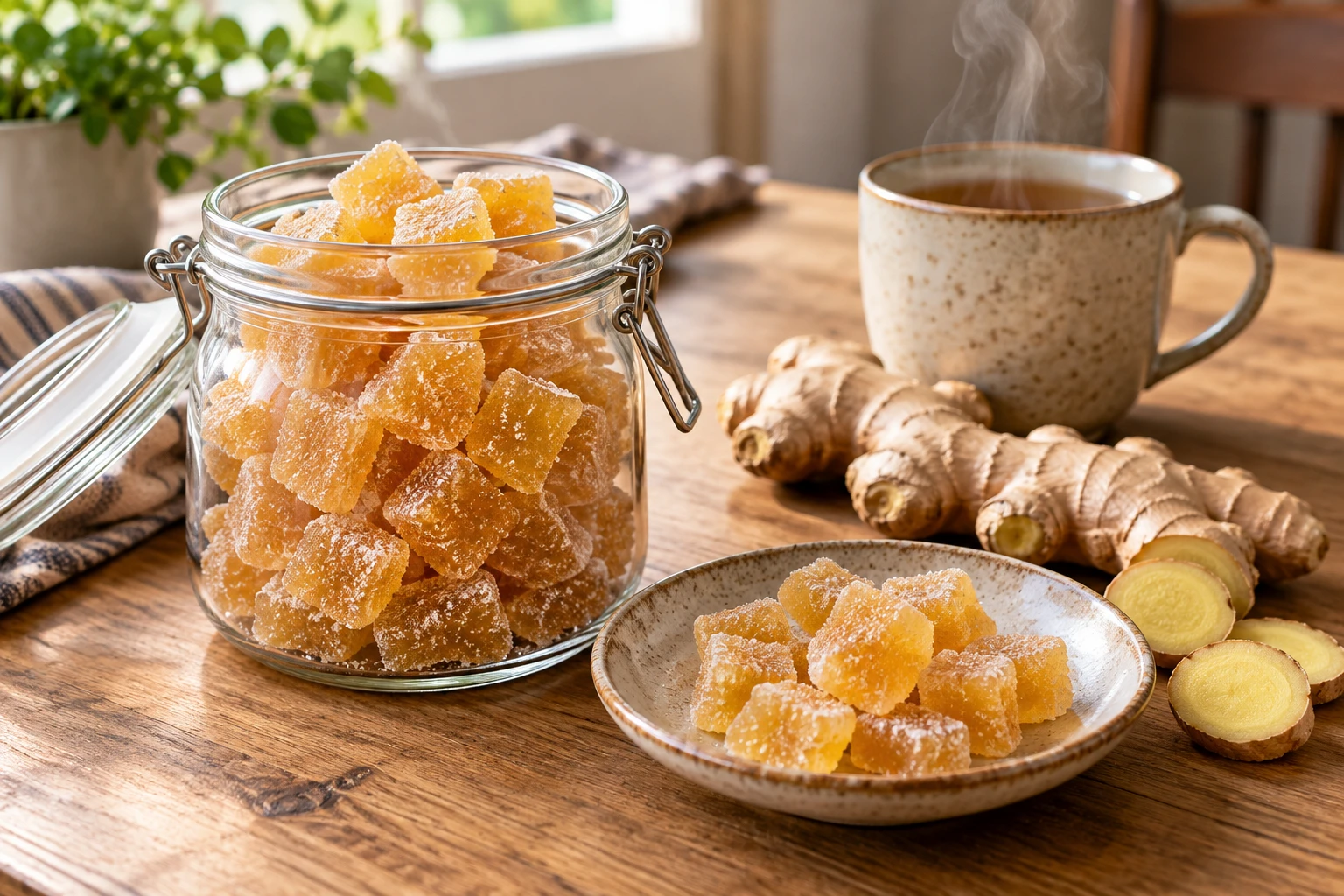 Bienfait du gingembre confit : ce qui est vrai, quelle dose