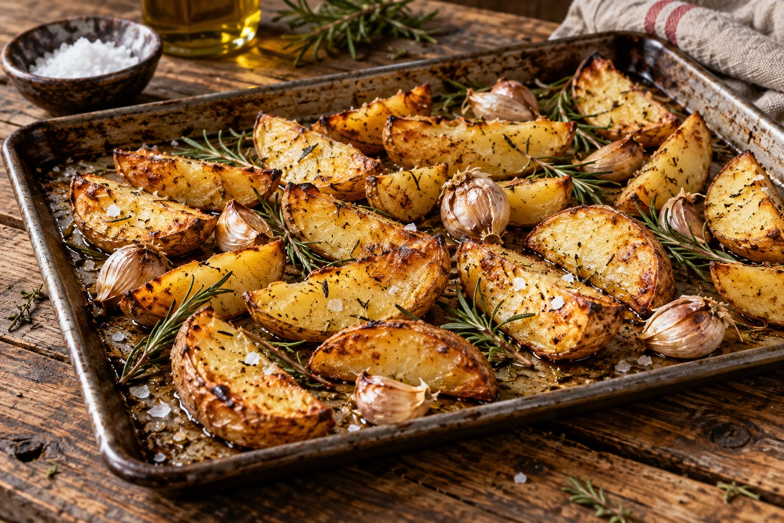 Pommes de terre au four croustillantes façon grands-mères