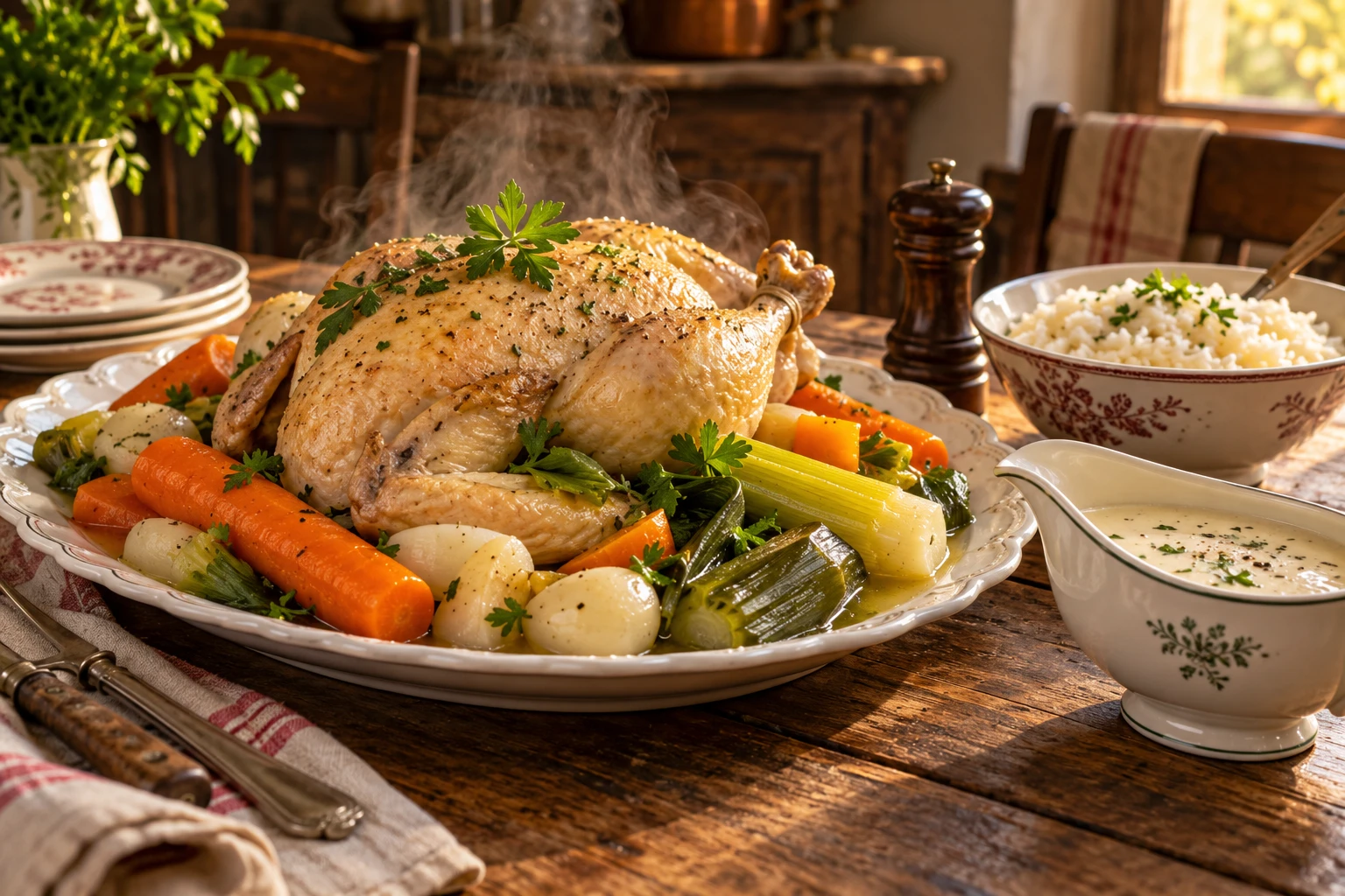 La poule au pot façon grand-mère, ma recette pas à pas
